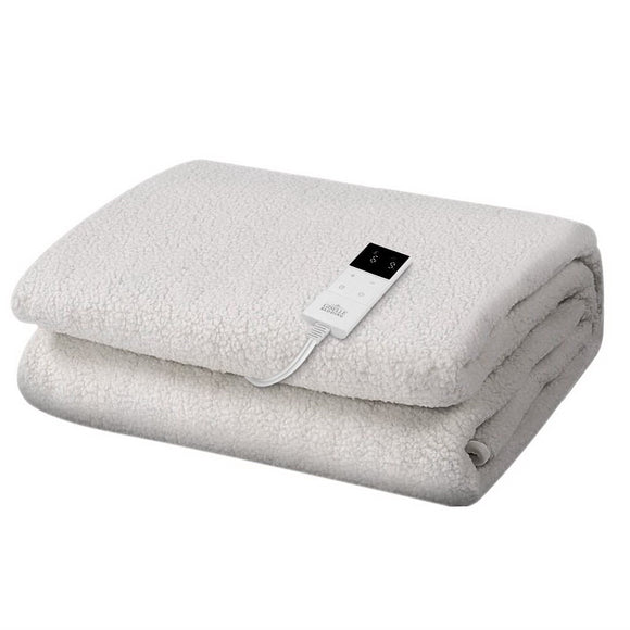 Electric Blanket Fleecy 9 Settings Fully Fitted-Gisselle Single  Size