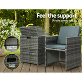 Gardeon Recliner Chairs Sun Lounge Wicker Lounger Outdoor Furniture Patio Sofa