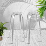 Gardeon Outdoor Bar Stools Patio Furniture Indoor Bistro Kitchen Aluminum x2