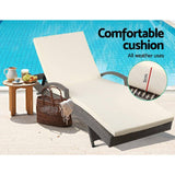 Outdoor Sun Chair Lounge - Grey