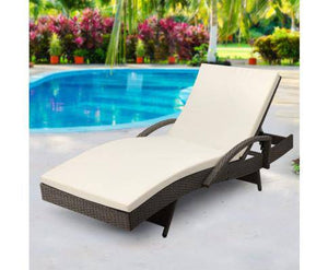 Outdoor Sun Chair Lounge - Grey