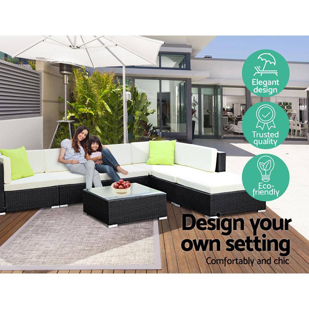3PC Gardeon Outdoor Furniture Sofa Set Wicker Rattan ( Build Your own setting )