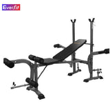 Everfit Weight Bench 8 in 1 Bench Press Adjustable Home Gym Station 200kg