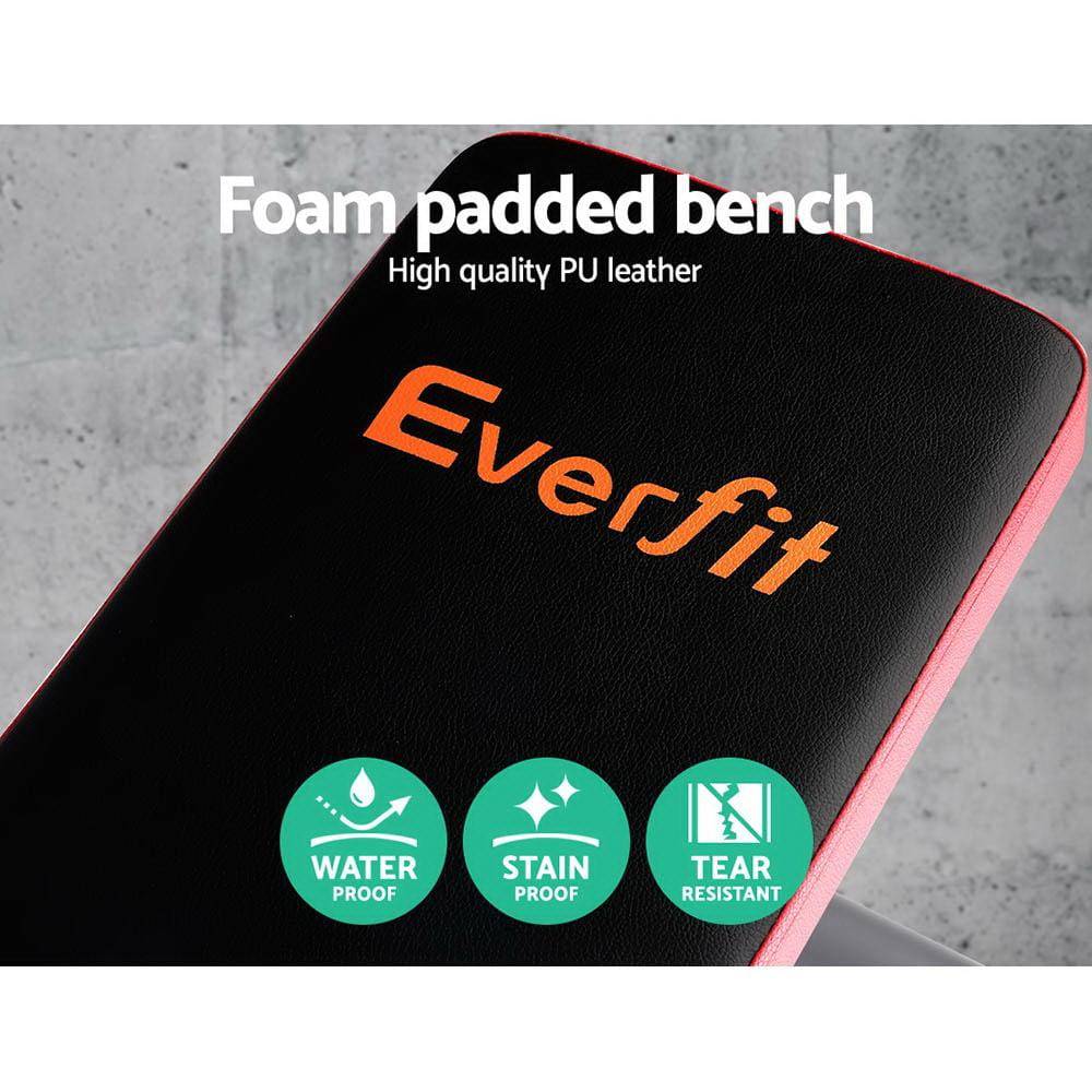 Everfit Weight Bench Pree Squat Rack Home Gym Equipment 200kg