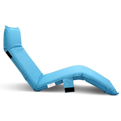 Adjustable Beach Sun Pool Lounger - Blue