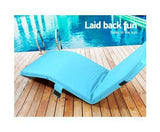 Adjustable Beach Sun Pool Lounger - Blue