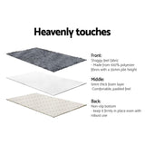 Floor Rugs Soft Shaggy Rug Large 200x230cm Carpet Anti-slip Mat Area Grey