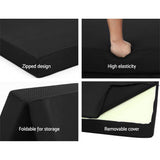 Giselle Bedding Folding Foam Mattress Portable Double Sofa Bed