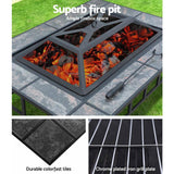 Fire Pit BBQ Table Grill Fireplace 94 x 71 x 46 cm