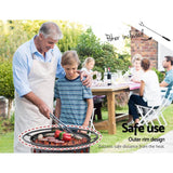 Fire Pit 30 Inch Portable Outdoor and BBQ - 76X76X50cm