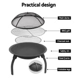 Fire Pit  22 Inch Portable Foldable Outdoor 56x56x40cm