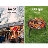 Fire Pit Fireplace 30 Inch Portable Foldable Outdoor  76x76x42.5cm