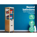 Artiss Bathroom Cabinet Tallboy Furniture  Laundry Cupboard 115cm