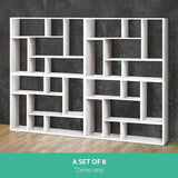 L Shaped Display Shelf Artiss DIY- White