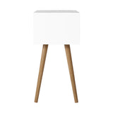 Bedside Table Drawers Side Table Nightstand White