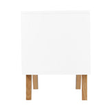 Artiss 2 Drawer Wooden Bedside Table - White