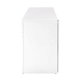 Artiss 130cm High Gloss TV Stand Entertainment Unit Storage Cabinet Tempered Glass Shelf White