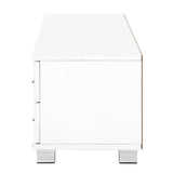 Artiss 120cm TV Stand Entertainment Unit Storage Cabinet Drawers Shelf White