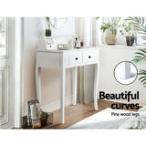 Dressing Table Console Table Jewellery Cabinet 4 Drawers Wooden Furniture