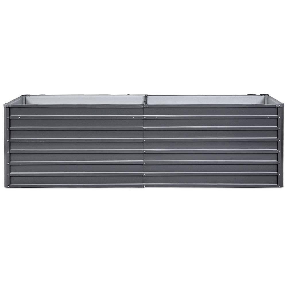 Green Fingers Garden Bed 320x80x77cm Planter Box Raised Container Galvanised Herb