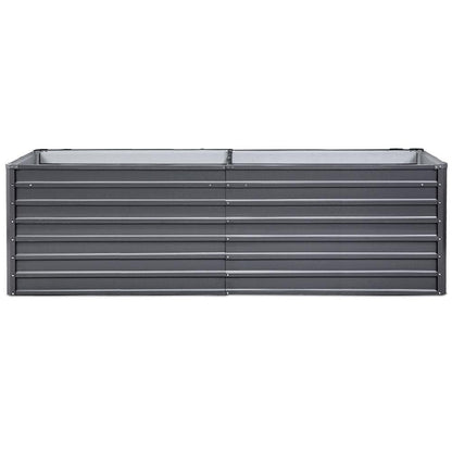 Green Fingers Garden Bed 320x80x77cm Planter Box Raised Container Galvanised Herb