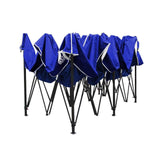 Gazebo Pop Up Marquee 3x6m Folding Wedding Tent Gazebos Shade Blue-Instahut