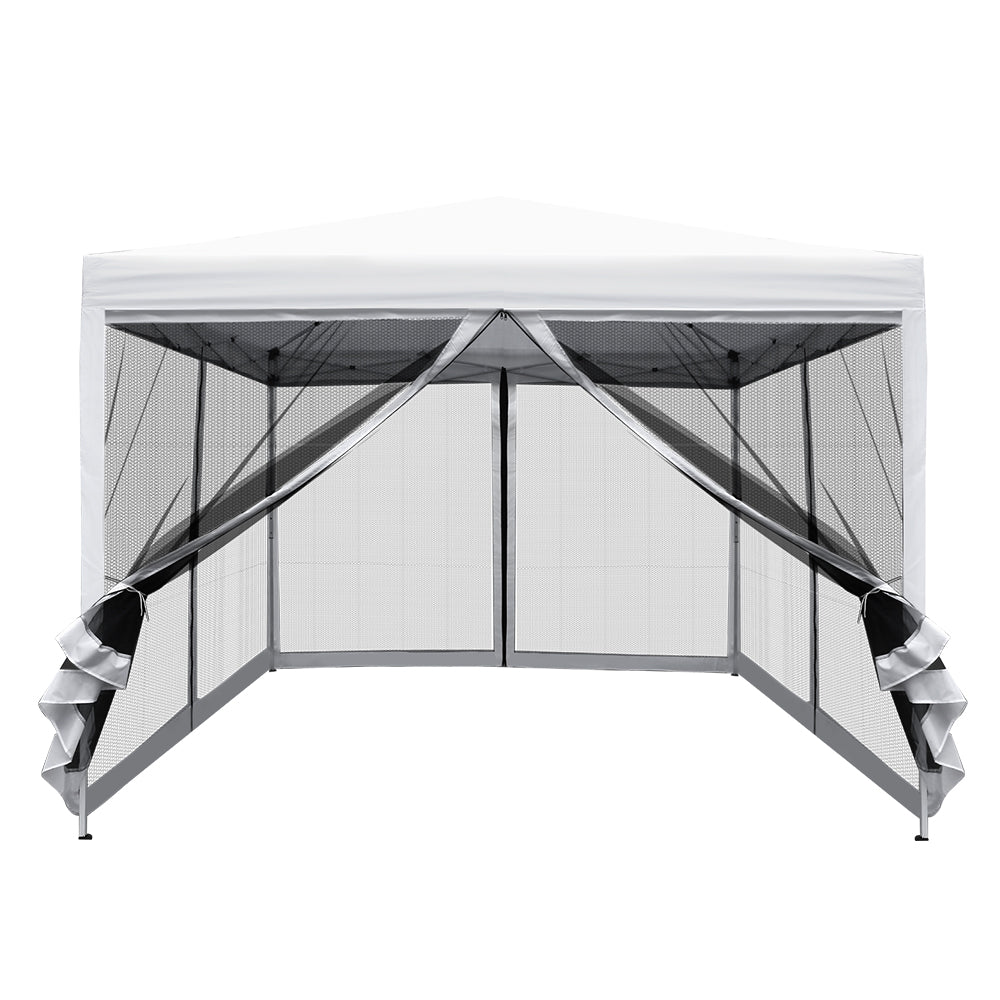 Gazebo Pop Up Marquee 3x3m-White