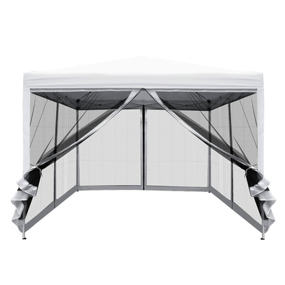 Gazebo Pop Up Marquee 3x3m-White