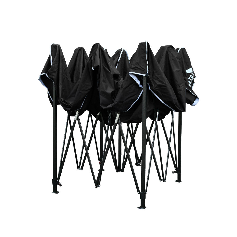 Gazebo Pop Up Marquee 3x3m Outdoor-Black