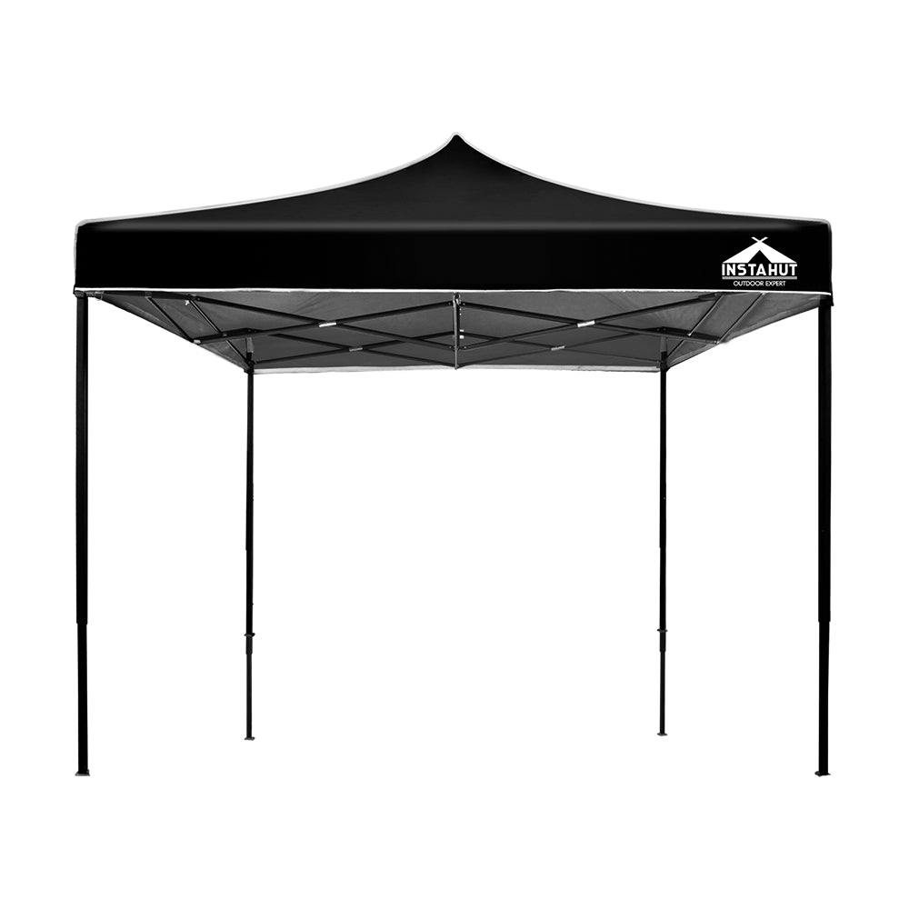 Instahut Gazebo Pop Up Marquee 3x3m Folding-Black