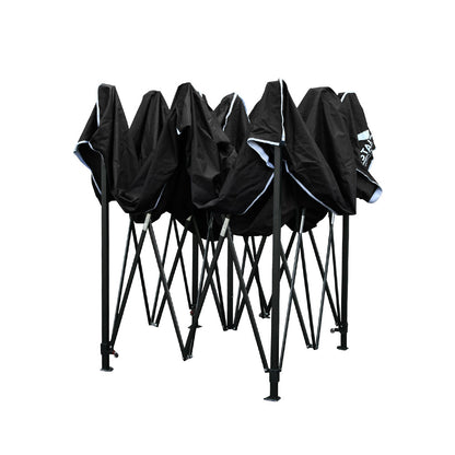 Instahut Gazebo Pop Up Marquee 3x3m Folding-Black