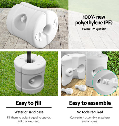 Instahut Gazebo Pop Up Marquee 3x3m Outdoor-Navy