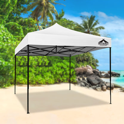 Instahut Gazebo Pop Up Marquee 3x3m Outdoor-White