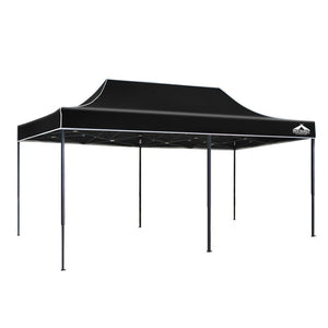 Instahut Gazebo Pop Up Marquee 3x6-Black