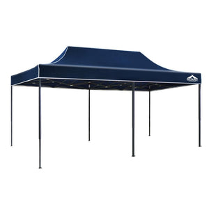 Instahut Gazebo Pop Up Marquee 3x6 Folding Tent Wedding 500D Oxford Camping Navy