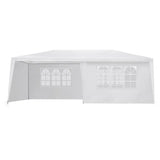 Gazebo 3x6m Outdoor Marquee Side Wall Party Wedding Tent Camping White 6 Panel