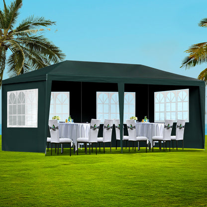 Instahut Gazebo 3x6 Outdoor Marquee Gazebos 4 Wall Panels