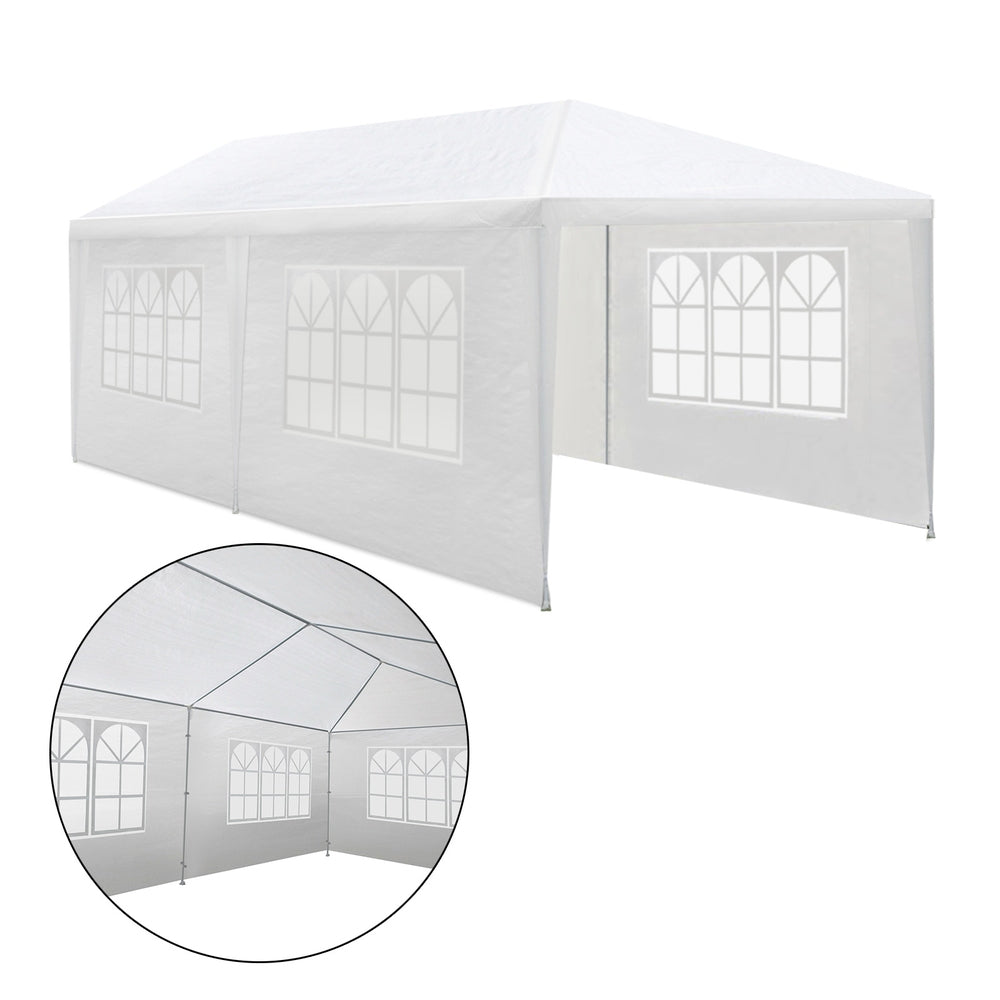 Instahut Gazebo 3x6m Marquee-4 Panel White