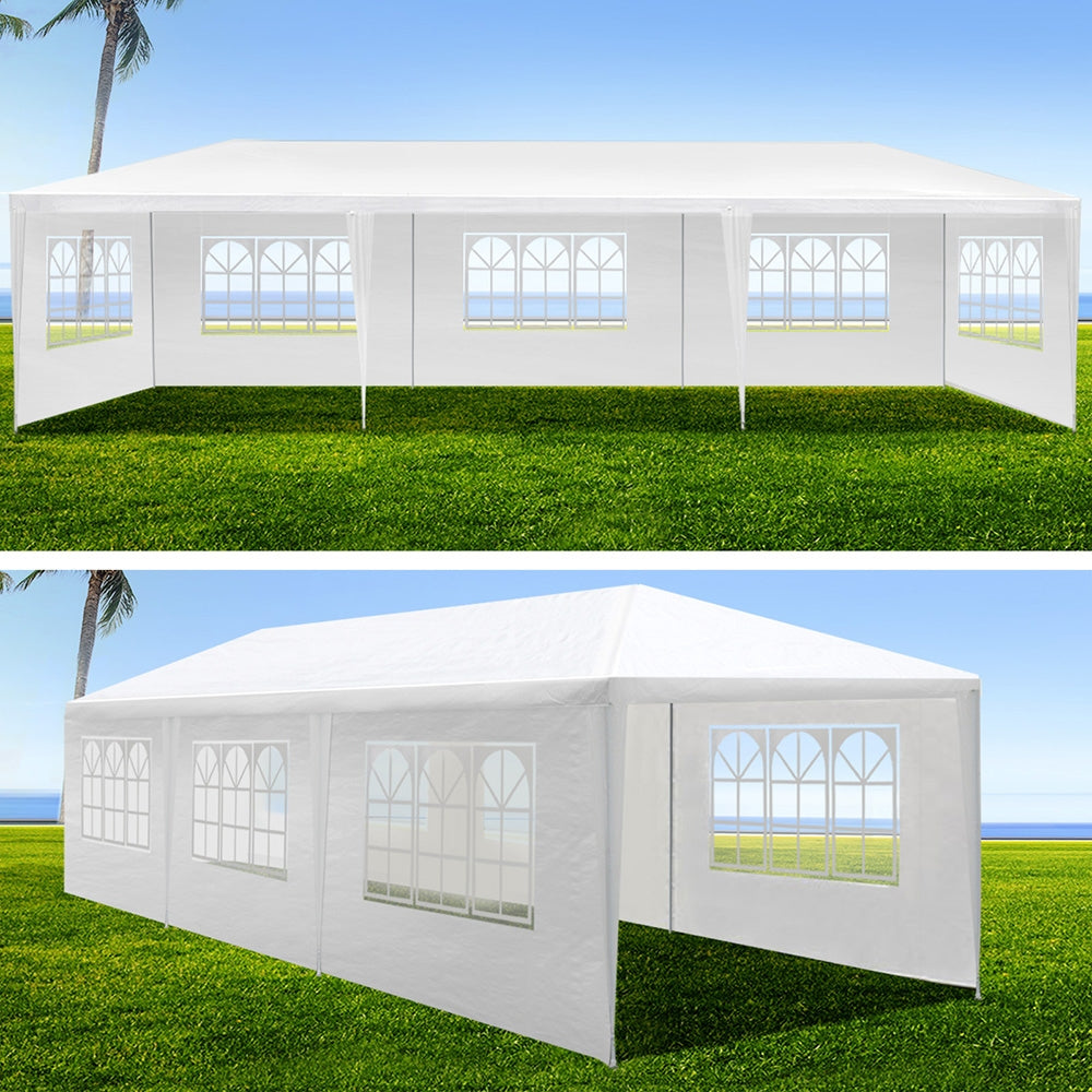 Instahut Gazebo 3x9 Outdoor Marquee 8 Wall Panels