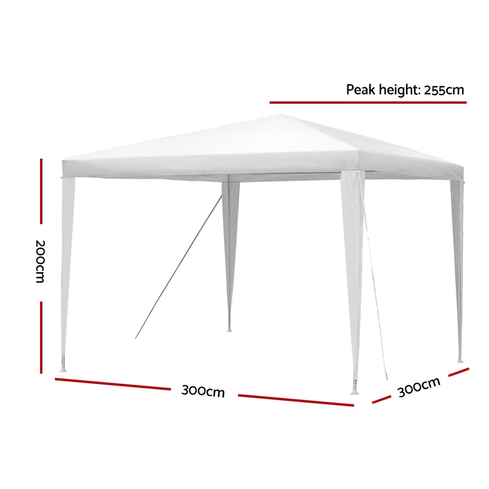 Gazebo Outdoor 3x3m-White
