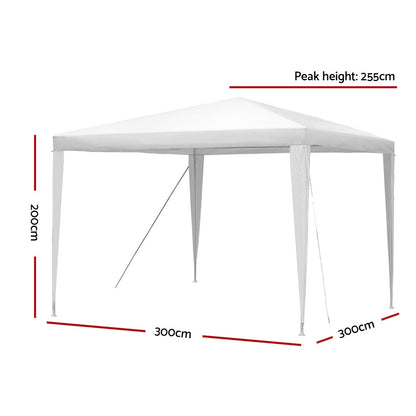 Gazebo Outdoor 3x3m-White