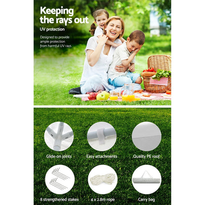 Gazebo Outdoor 3x3m-White