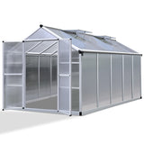 Greenfingers Greenhouse Aluminium Green House Garden Shed Greenhouses 3.08mx2.5m
