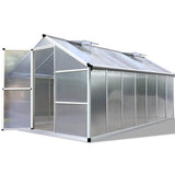 Greenfingers Greenhouse Aluminium Green House Garden Shed Greenhouses 4.22mx2.5m