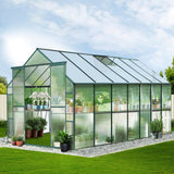 Greenfingers Aluminium Greenhouse Polycarbonate 4.43mx2.44