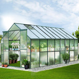 Greenfingers Aluminium Greenhouse Polycarbonate 5.1mx2.44m