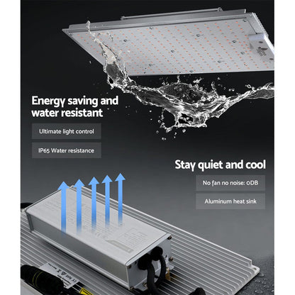 Green Fingers Max 1500W Grow Light LED Full Spectrum Indoor Plant All Stage Growth