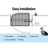 Automatic Electrical Swing Gate Opener-600KG -Solar Power Remote Control
