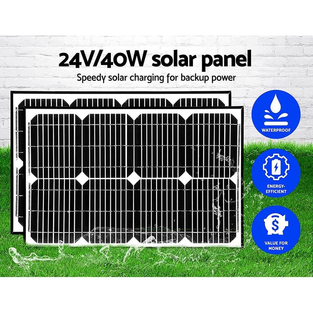 Automatic Electrical Swing Gate Opener -40W-Solar Power Electric Remote Control 600KG