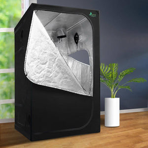 Greenfingers Grow Tent 120x120x200CM Hydroponics Kit Indoor Grow System Black